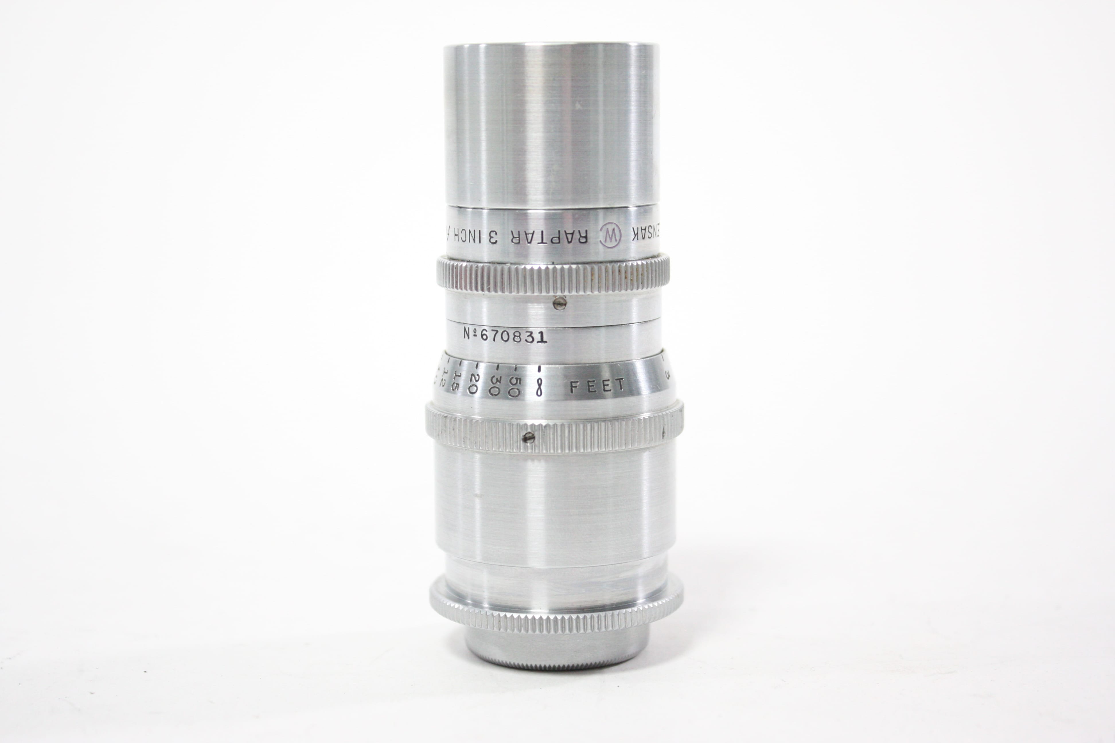Wollensak Raptar 3in f/4 Cine Telephoto Lens for C Mount