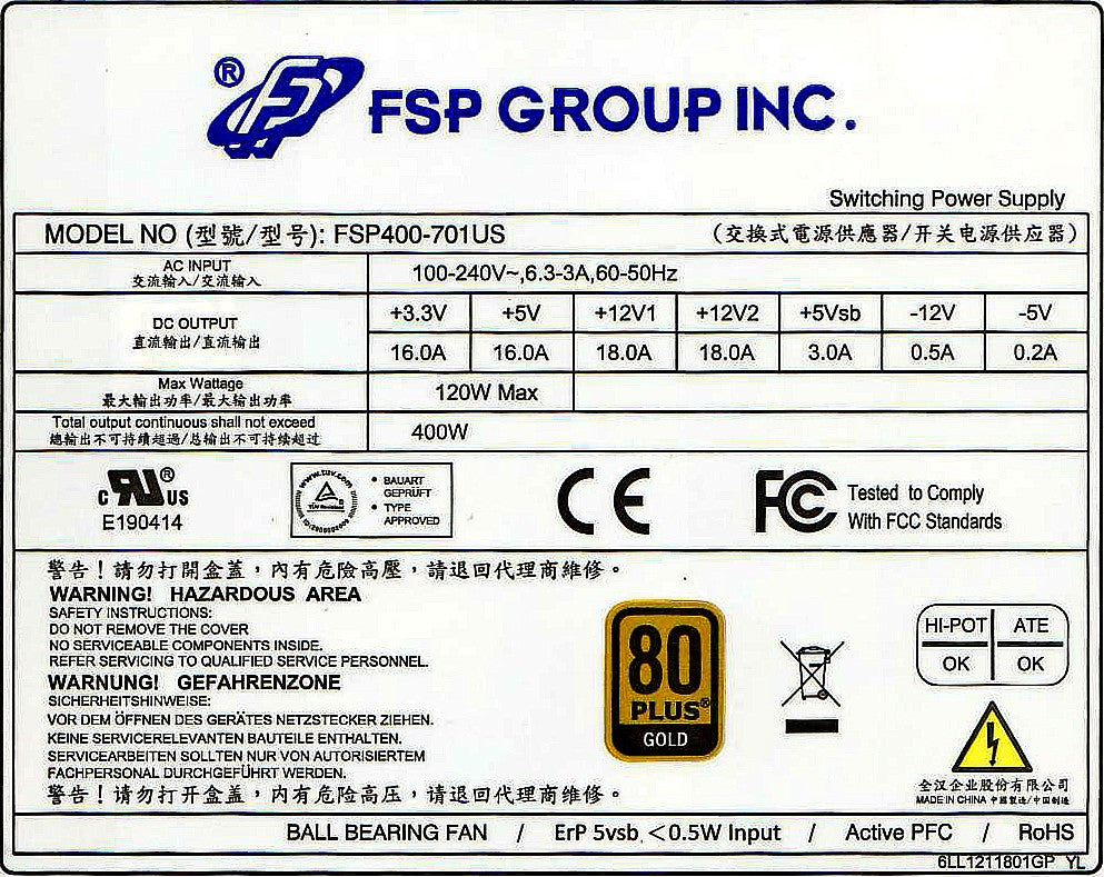 FSP400-701US