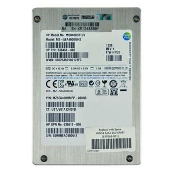636458-003 | HP 400GB MLC SATA 6Gbps 2.5-inch Internal Solid State Drive