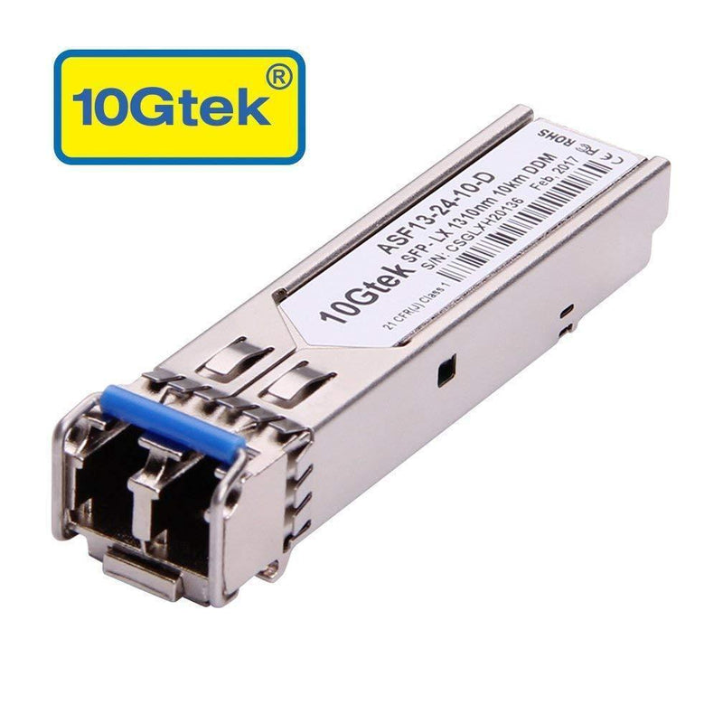 10 Gigabit SFP+ LC Multi-Mode Transceiver, 10GBASE-SR Module for Cisco SFP-10G-SR, Meraki MA-SFP-10GB-SR, Ubiquiti UF-MM-10G, Mikrotik, D-Link, Supermicro, (850nm, DDM, 300m)-FoxTI
