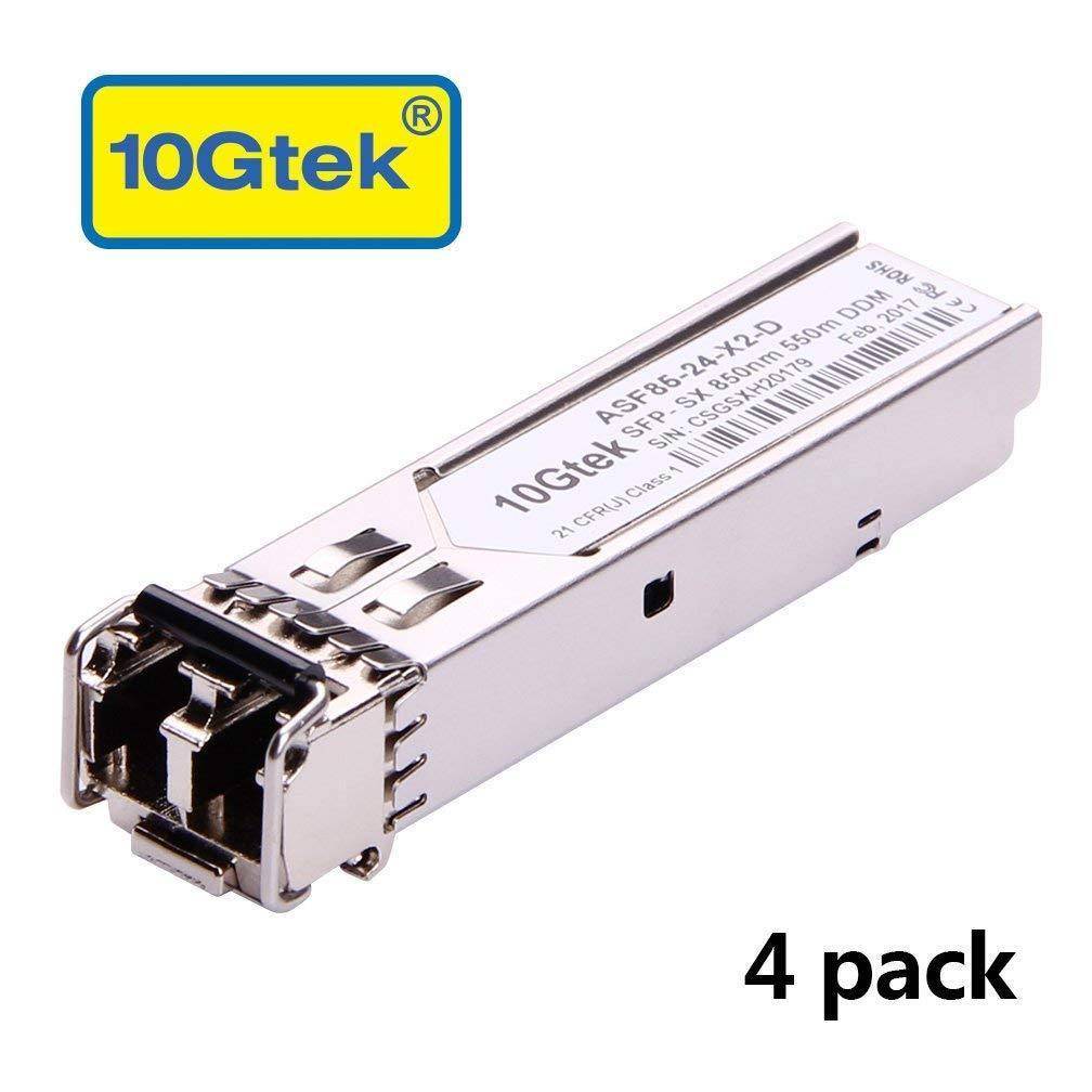 10 Gigabit SFP+ LC Multi-Mode Transceiver, 10GBASE-SR Module for Cisco SFP-10G-SR, Meraki MA-SFP-10GB-SR, Ubiquiti UF-MM-10G, Mikrotik, D-Link, Supermicro, (850nm, DDM, 300m) - AloinfoUSA