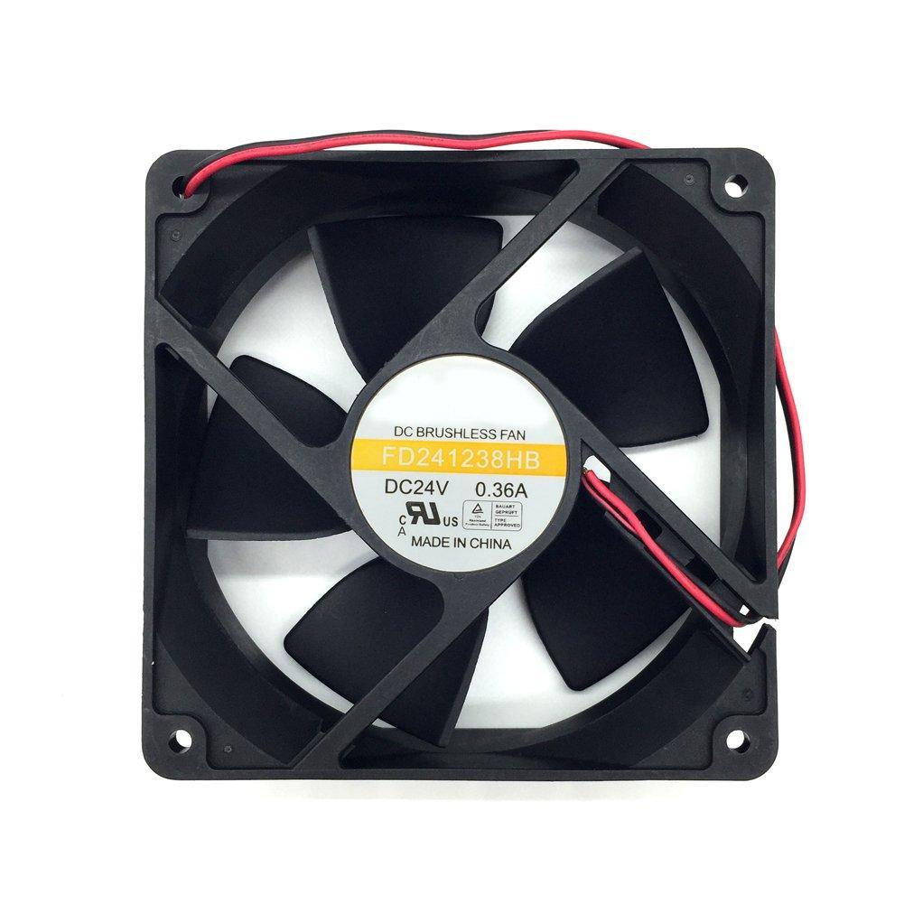 12012038mm FD241238HB 24V 0.36A 2Wire 12cm Inverter Fan,frequency converter Cooling Fan - AloinfoUSA