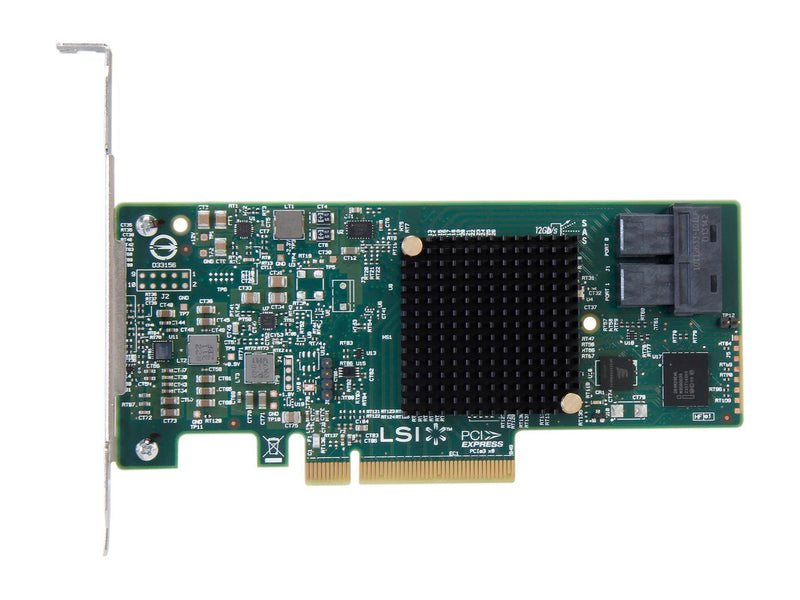 LSI Logic LSI00344 9300-8i SGL SAS 8Port 12Gb/s PCIE3.0 HBA Controller Card Brown Controladora - AloTechInfoUSA