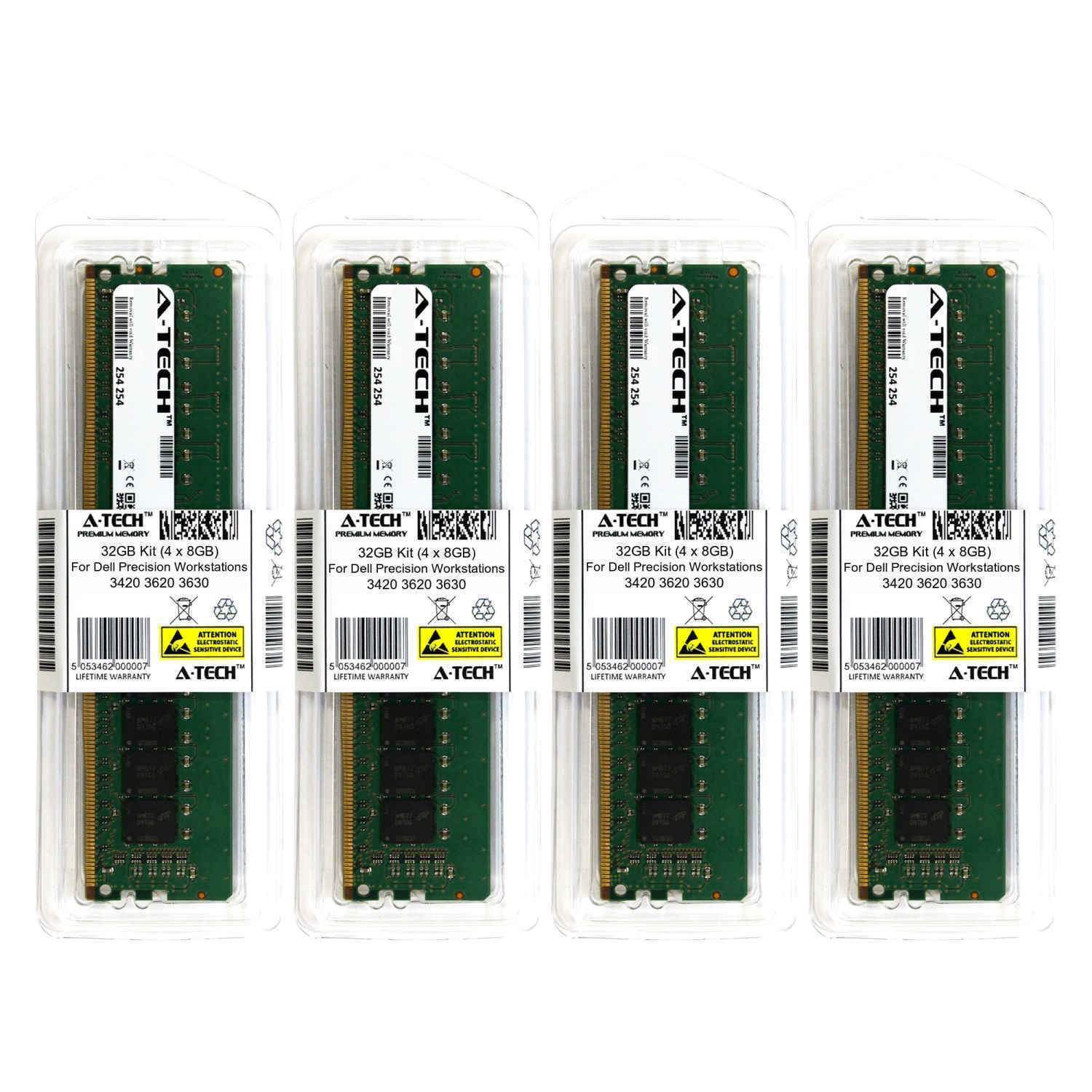 32GB 4 x 8GB Memory RAM for DELL PRECISION 3420 3620 3630 T3420 T3620 T3630 SFF - AloinfoUSA