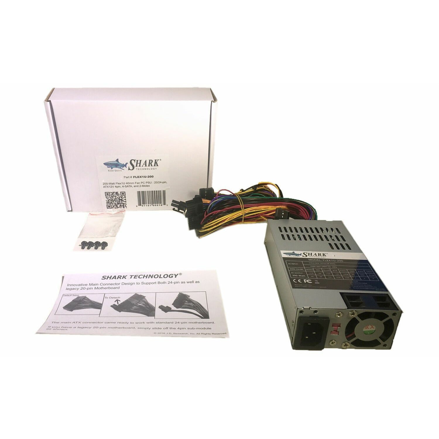 4-SATA Flex ATX Power Supply for FSP SPI FSP250-50PLB FSP200-50PLA FSP180-50PLA 897101000165 - AloinfoUSA