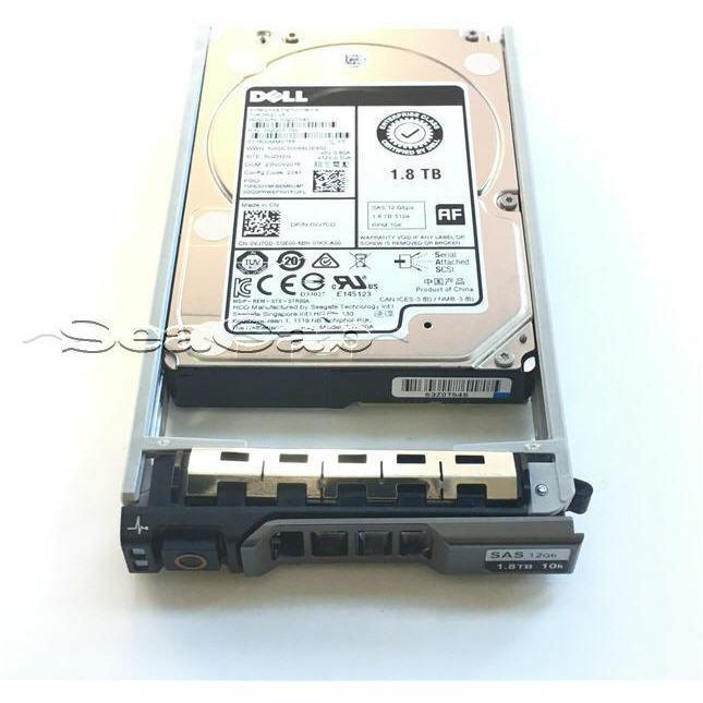 400-AGTM Dell 1.8TB SAS 10K 2.5" 12Gbps Drive R420 R520 R620 R720 R820 R910 T710 - AloinfoUSA