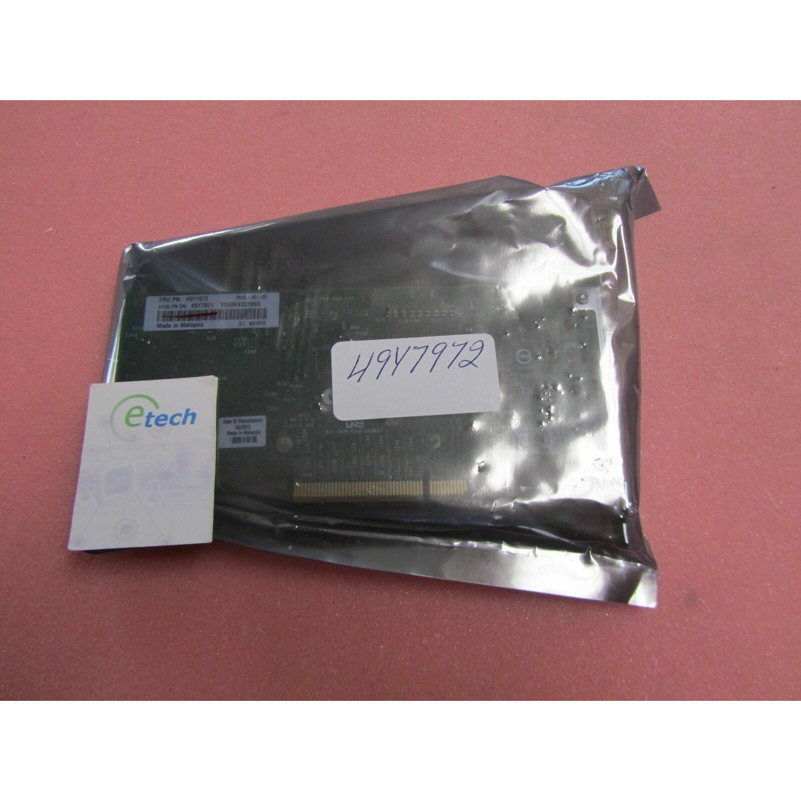 49Y7970 FRU 49Y7972 - Intel X540-T2 Dual-Port 10GBaseT Adapter for IBM System x  883436164283 - AloinfoUSA