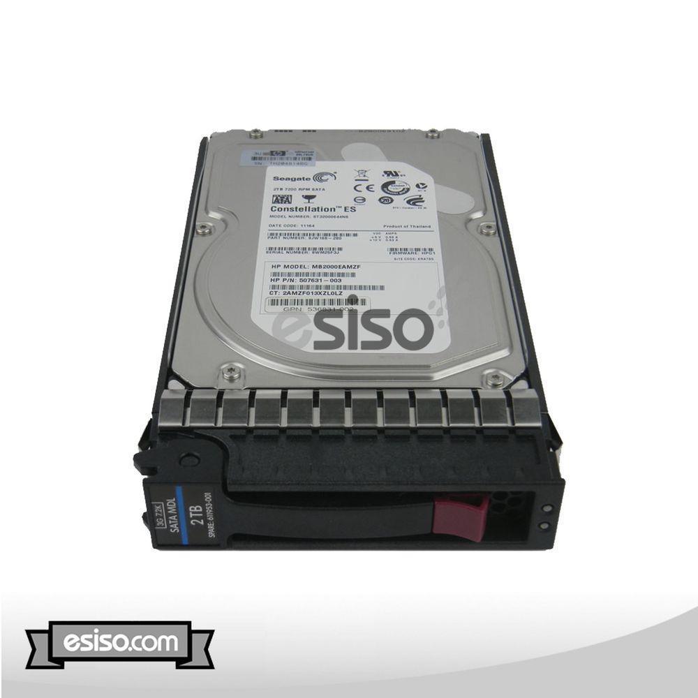 507632-B21 508040-001 HP 2TB 7.2K MDL SATA 3.5" LFF HDD FOR ML330 ML350 ML370 G6 - AloinfoUSA
