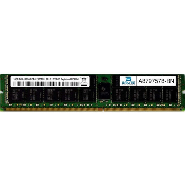 Memoria A8797578-BN - 16GB PC4-19200 DDR4-2400MHz 2Rx8 1.2V ECC Registered RDIMM (Equivalent to OEM PN # A8797578) - MFerraz Tecnologia