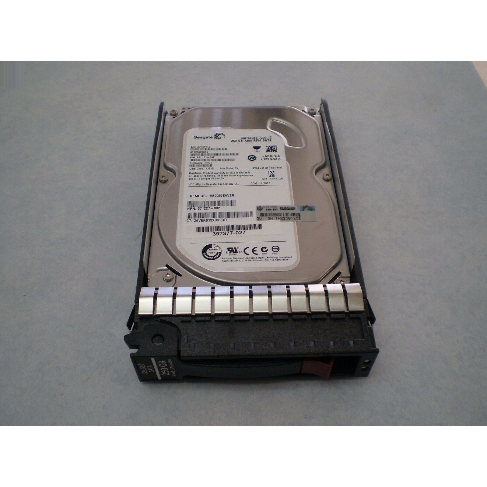 571230-B21,571516-001 HP 250GB SATA Hard Drive - 7.2 RPM 3.5-inch form factor - AloinfoUSA