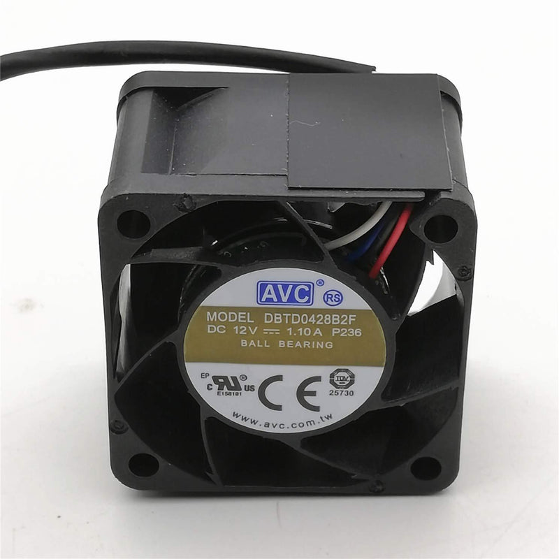 Cooler AVC DBTD0428B2F 4028 12V 1.10A 4CM 4-Wire Server Cooling Fan - MFerraz Tecnologia