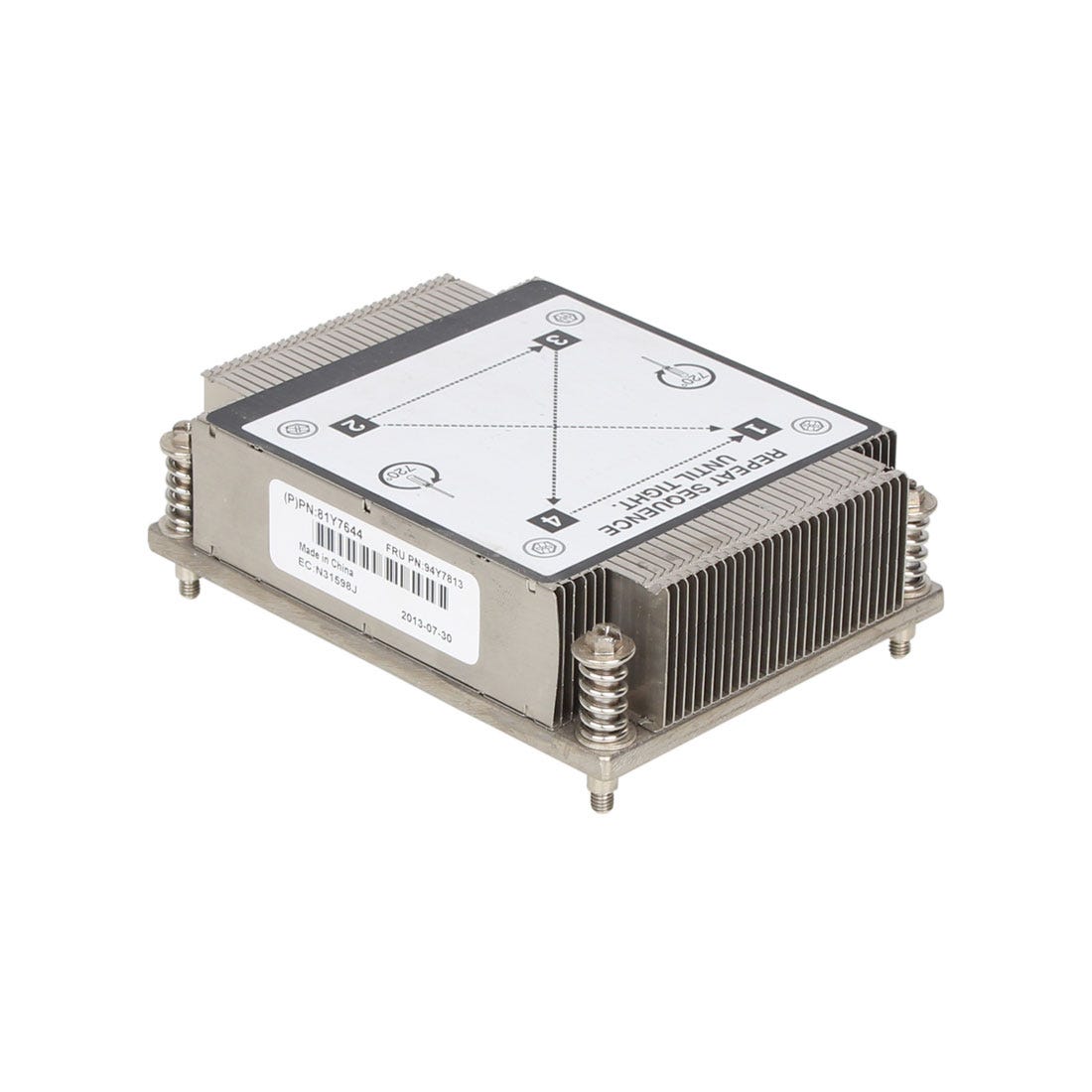94Y7813 IBM HEATSINK for IBM System X3530 M4 X3630 M4 dissipador - AloTechInfoUSA
