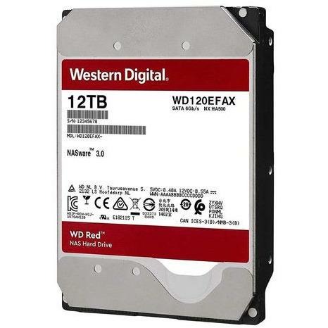 Disco rígido interno Western Digital WD Red WD120EFAX 12TB vermelho - MFerraz Tecnologia