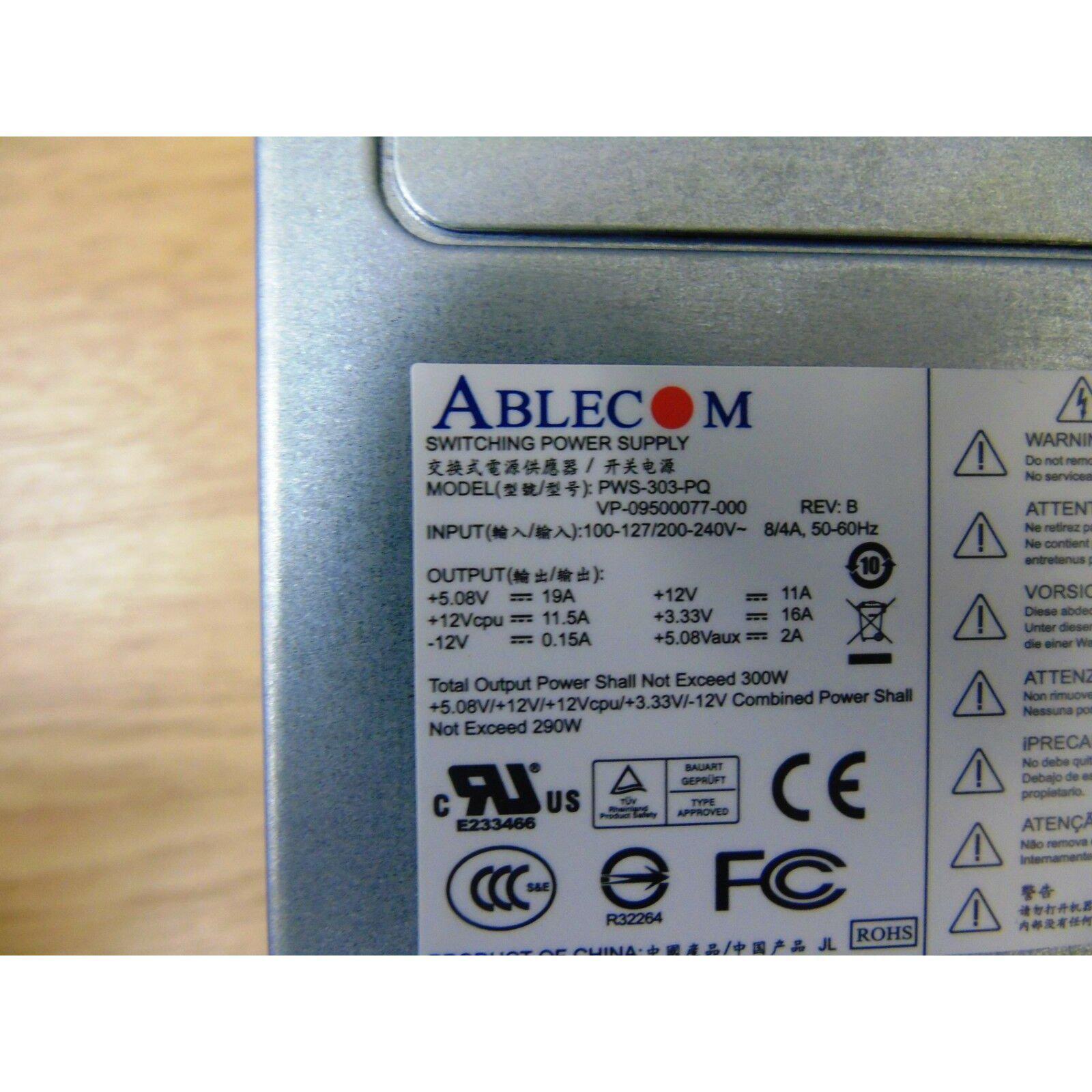 Ablecom PWS-303-PQ 300W ATX Desktop 24-Pin Power Supply Fonte - AloinfoUSA