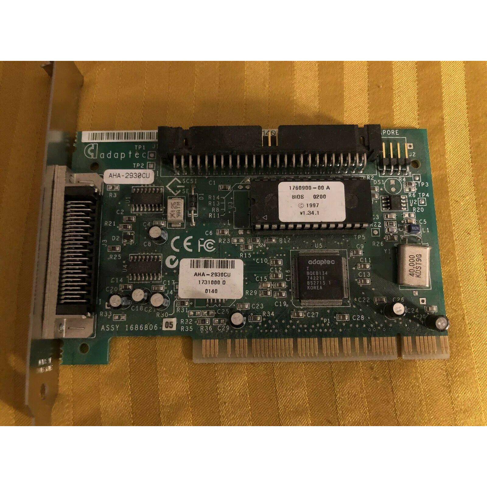 Adaptec AHA-2930CU SCSI SE 50 Pin PCI Controller Card  13100000337 - AloinfoUSA