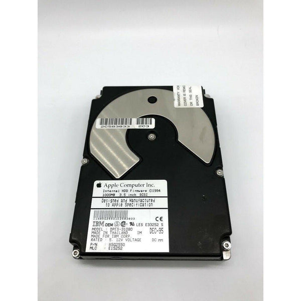 Apple IBM 1GB DPES-31080 3.5" 50 pin SCSI HDD Internal 655-0141-A E15252 85G2550-FoxTI