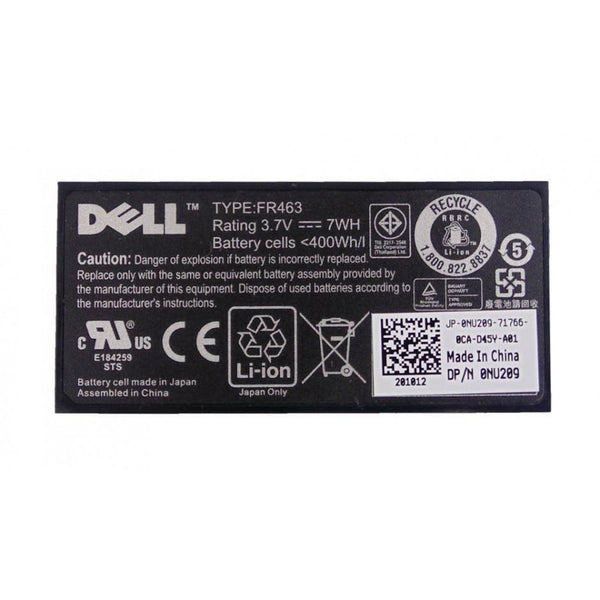 Bateria FR463 NU209 For DELL PERC H700 H800 5i 6i Integrated RAID Controller-FoxTI