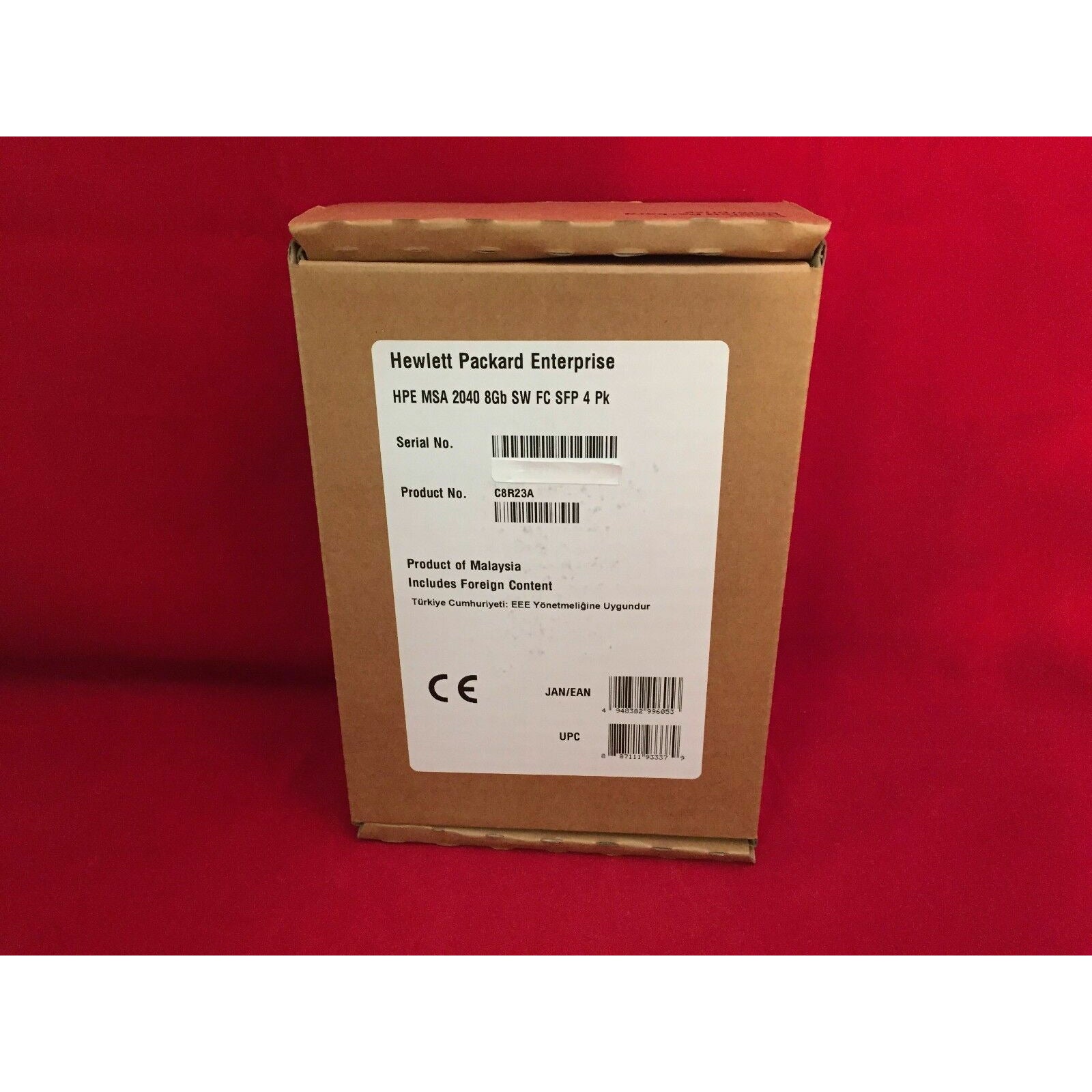 C8R23A C8R23B 717875-001 720998-001 HPE MSA 2040 8Gb SW FC SFP+4PK - AloinfoUSA
