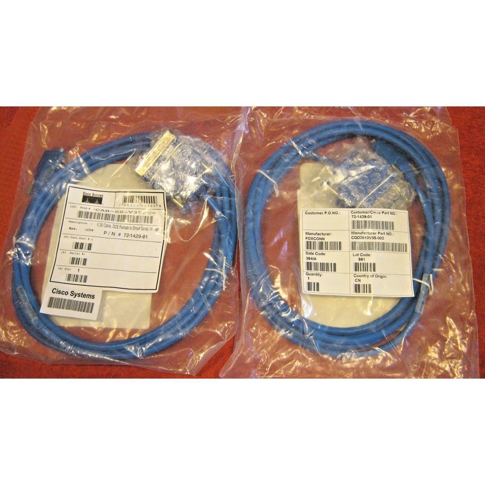 Cabo Femea CISCO CAB-SS-V35FC= V.35 CABLE, DCE Female to Smart Serial-10 ft  P/N 72-1429-01 746320090009 - AloinfoUSA