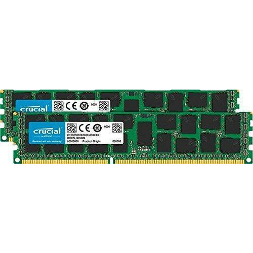 Crucial 32GB Kit (16GBx2) DDR3/DDR3L-1600 MT/s (PC3-12800) DR x4 RDIMM Server Memory CT2K16G3ERSLD4160B / CT2C16G3ERSLD4160B - AloinfoUSA