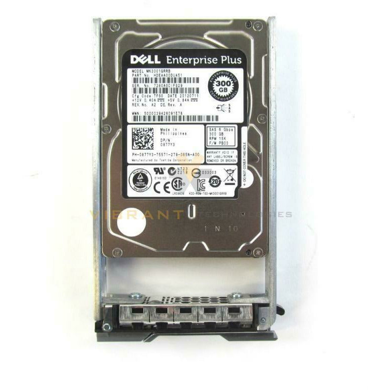 Dell 0877Y3 Equallogic 300GB SAS 15K 6Gbps 2.5" PS6100 636946495060 - AloinfoUSA