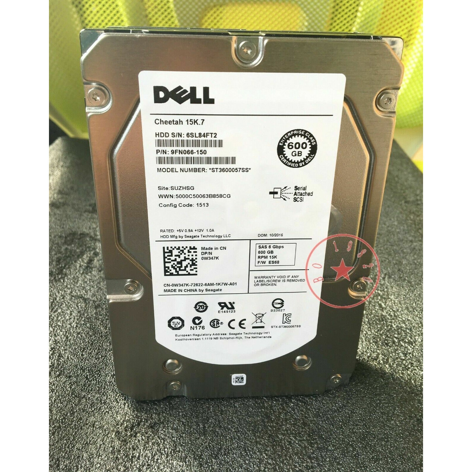 Dell 0W347K W348K ST3600057SS 600GB 15K 3.5 " SAS HDD Hard Drive 9FN066-150 4054318531110 - AloinfoUSA