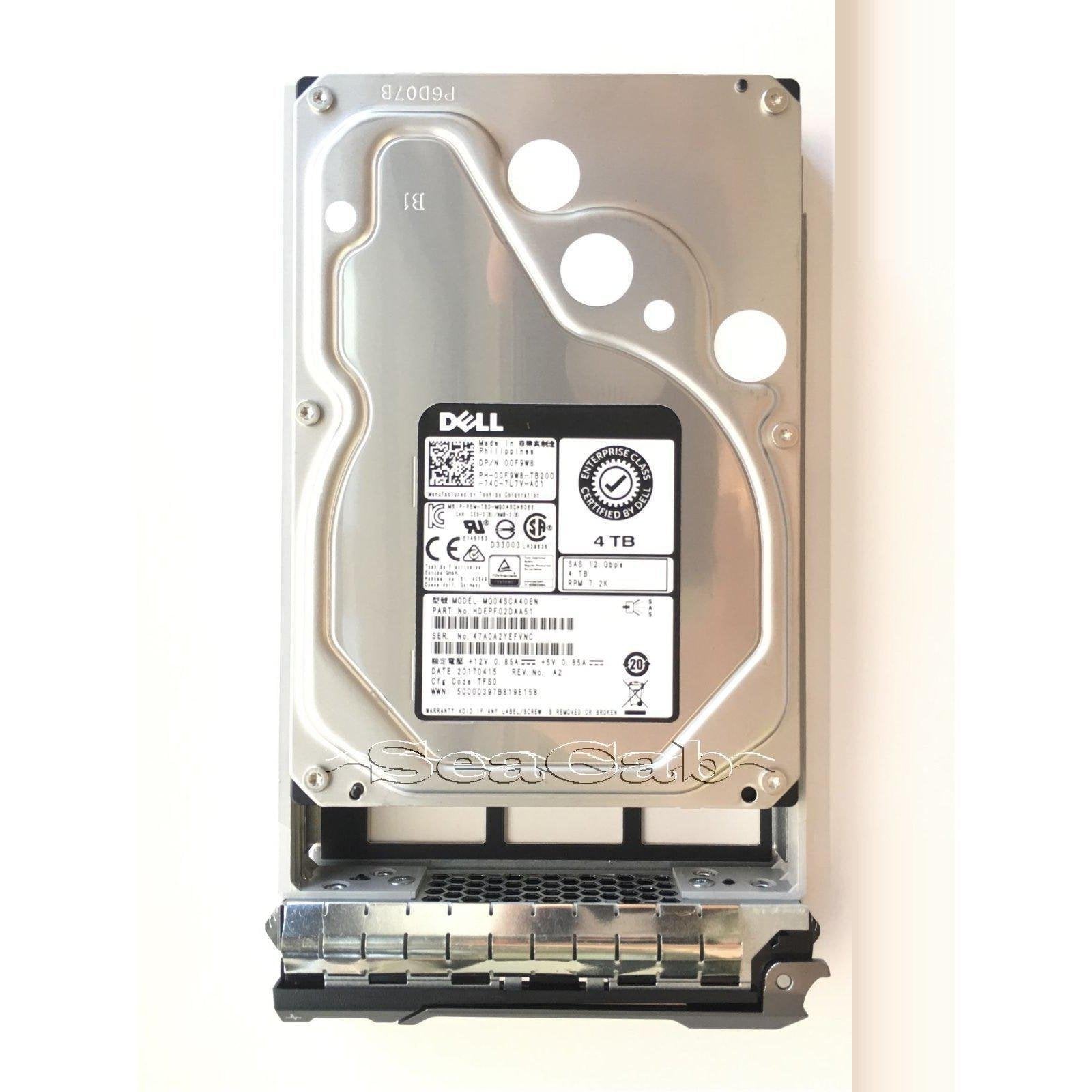 Dell 4TB 7.2K SAS 12Gbps 3.5" Drive for PowerVault MD1200 MD1400 MD3400 Arrays - AloinfoUSA