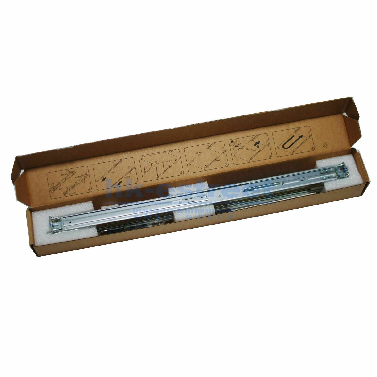 Dell Poweredge R320 R420 R430 R620 R630 R640 1U Sliding Ready Rails II Rieles  A7 81WCD - AloinfoUSA