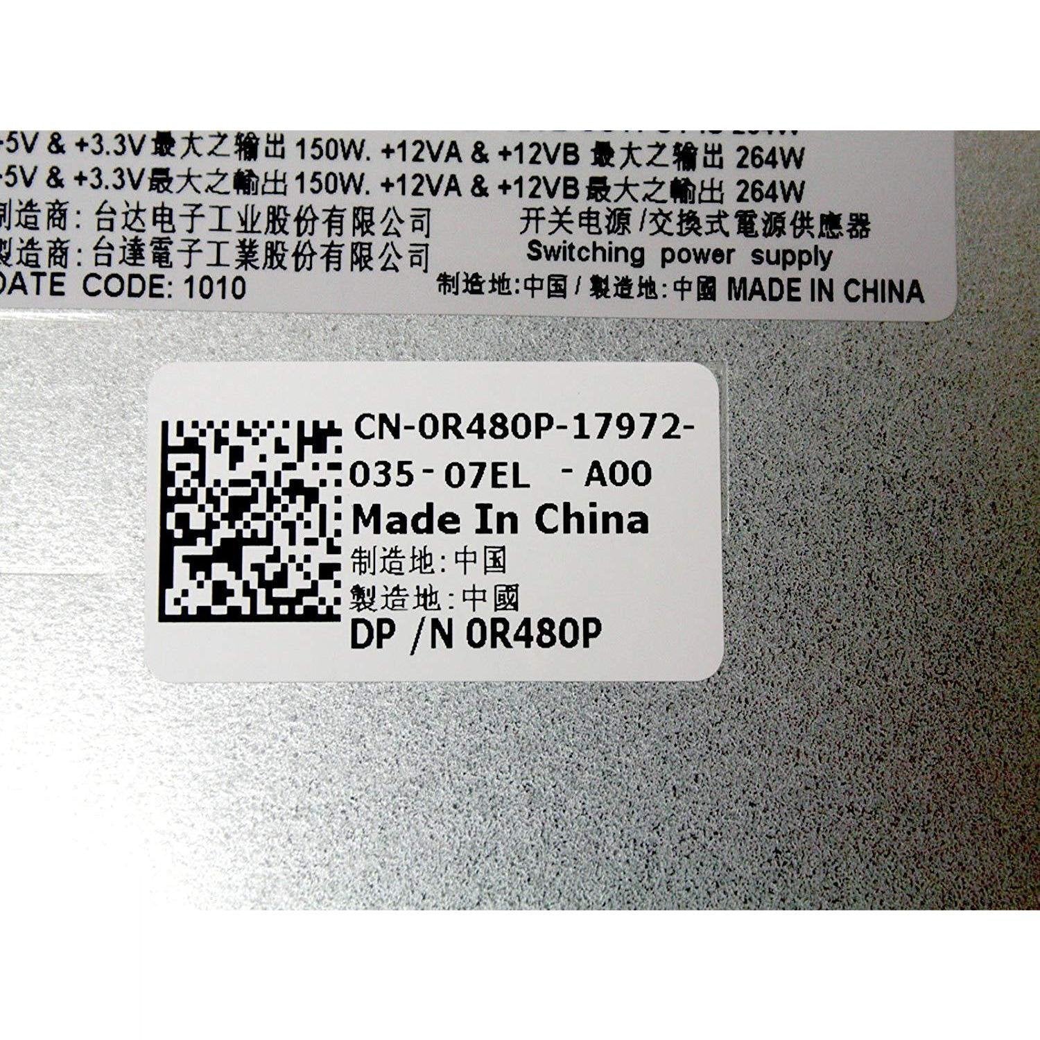 Dell PowerEdge T110 305W Switching Power Supply Unit R480P - AloinfoUSA