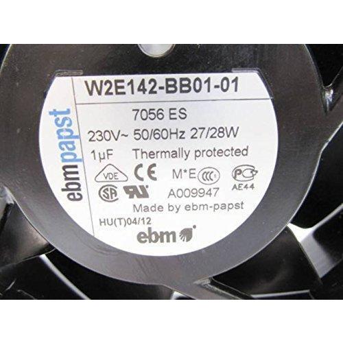 ebm-papst W2E142-BB01-01 230V 60Hz 28W Thermally Protected Fan 6 Inch Diameter Cooler - AloinfoUSA