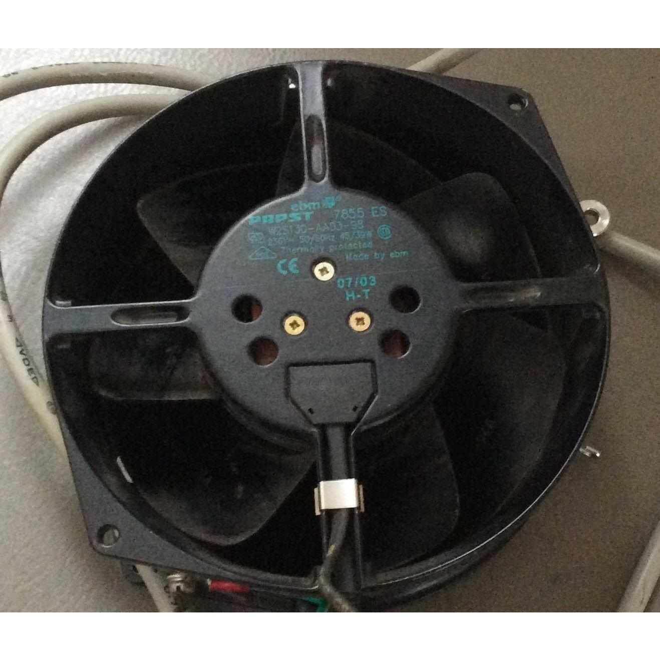 EBM/PAPST 7855 ES Fan W2S130-AA03-98 AC Fan Ball Bearing 230V 45W 50Hz 2800RPM - AloinfoUSA