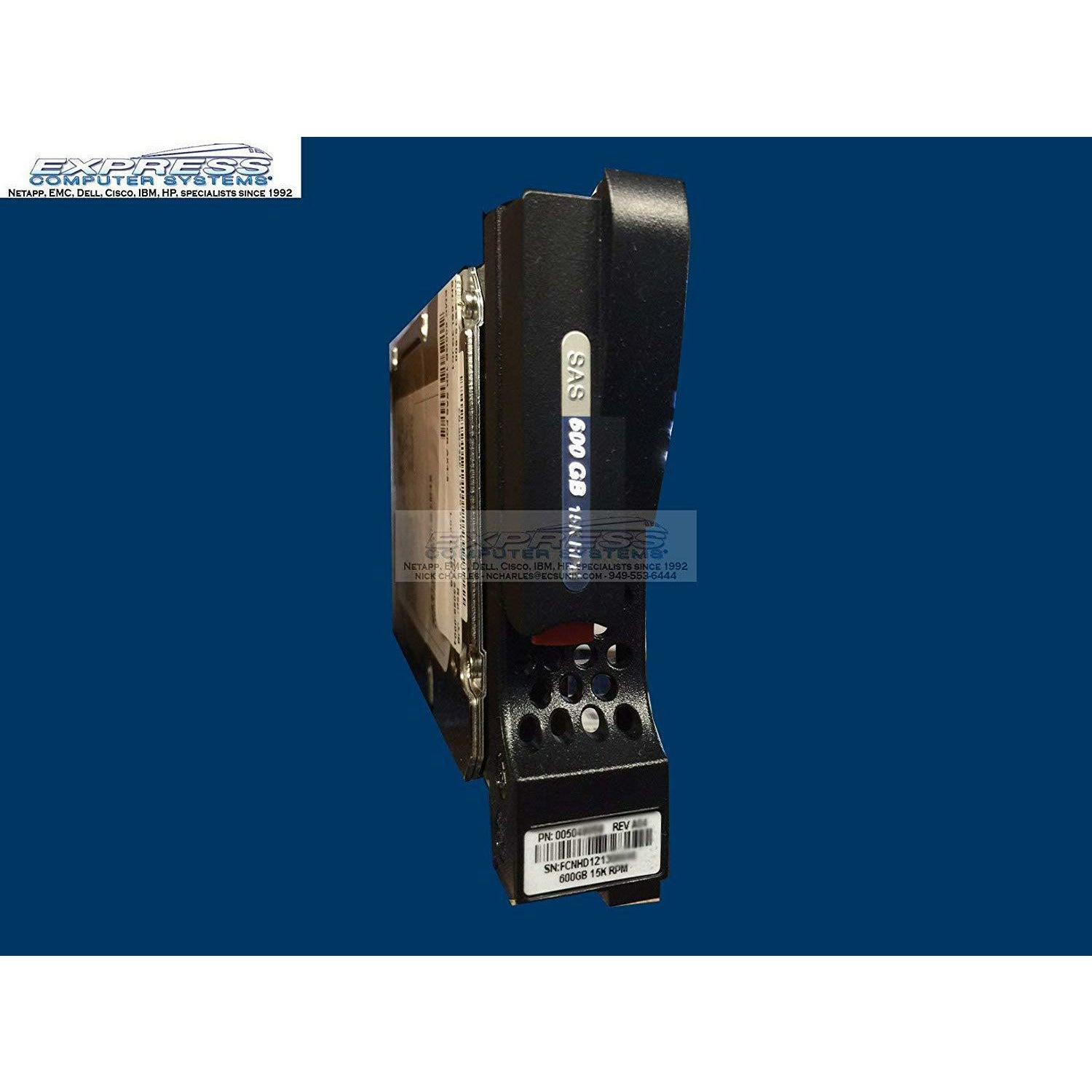 EMC 005049036 600GB 15K 3.5 SAS Drive - 118032693-A01, XM2WW - AloinfoUSA