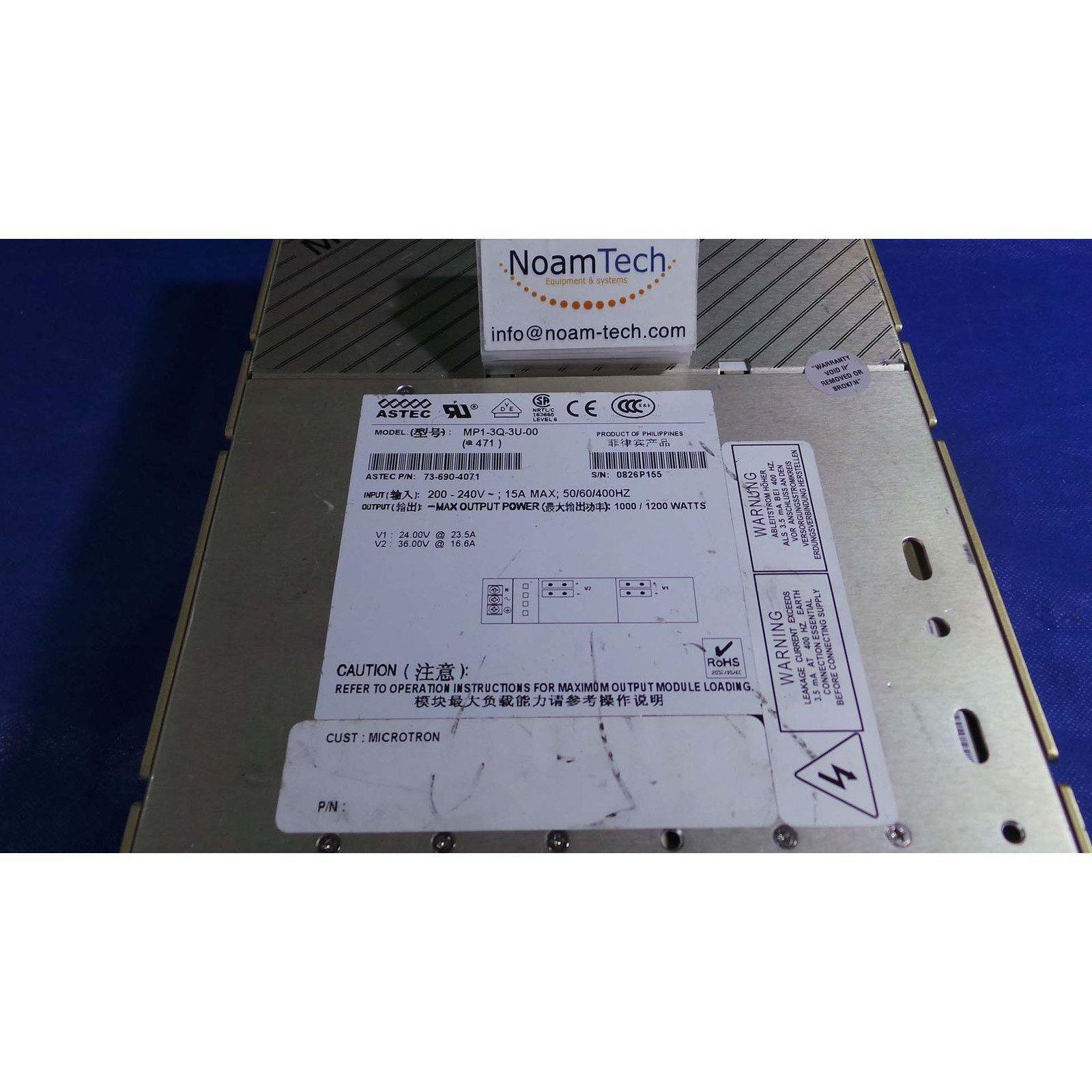 Emerson Power Supply MP1-3Q-3U-01 / 73-690-6034 / MVP Series / Emerson MP1-3Q-3-FoxTI
