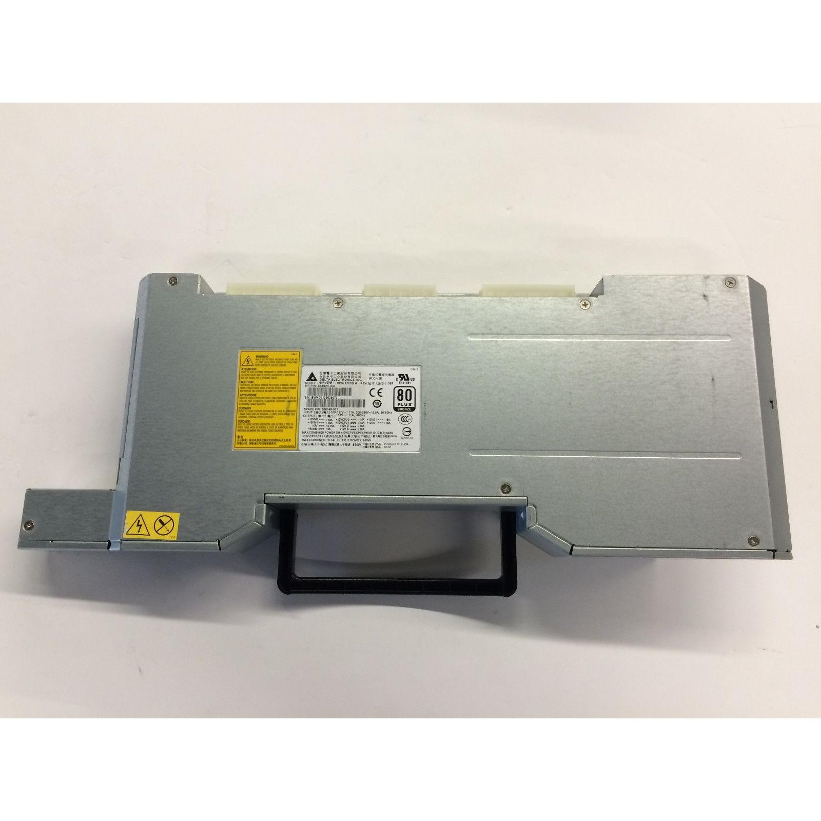 Fuente HP Z800 Workstation 850W Power Supply DPS-850DB 468929-003 Grade A - AloinfoUSA