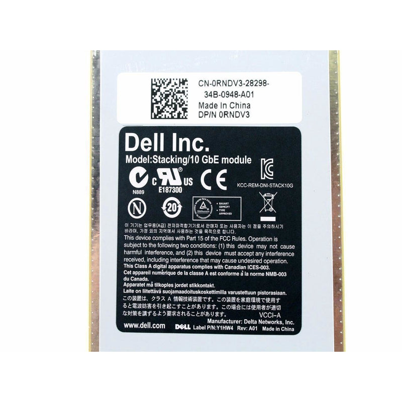 Genuine Dell PowerConnect 7024 7048 7024P 7048P 10GE 10GbE Stacking Module RNDV3 0RNDV3 CN-0RNDV3-FoxTI