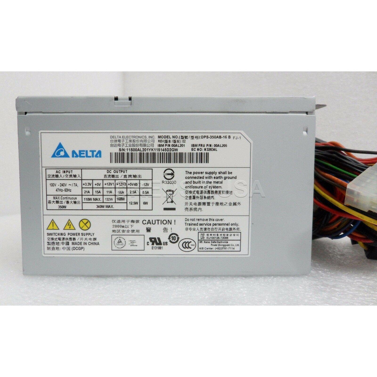 Genuine Power Supply 100-240V 350W 47-63 HZ 7A for IBM X3100 M4/M5 00AL205 fuente - AloinfoUSA