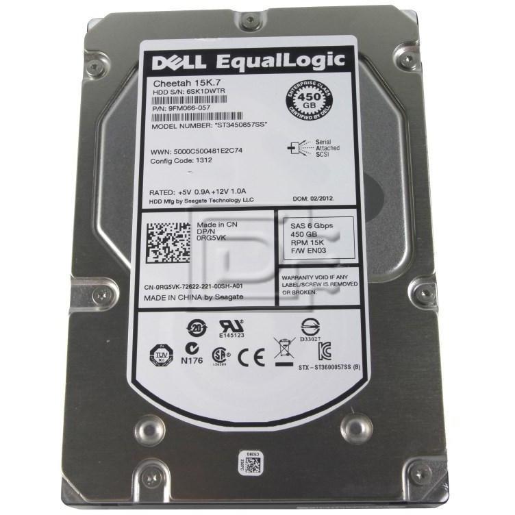 HD 450GB SAS 15k RPM 3.5" 6G para Dell 9FM066-057 - AloinfoUSA
