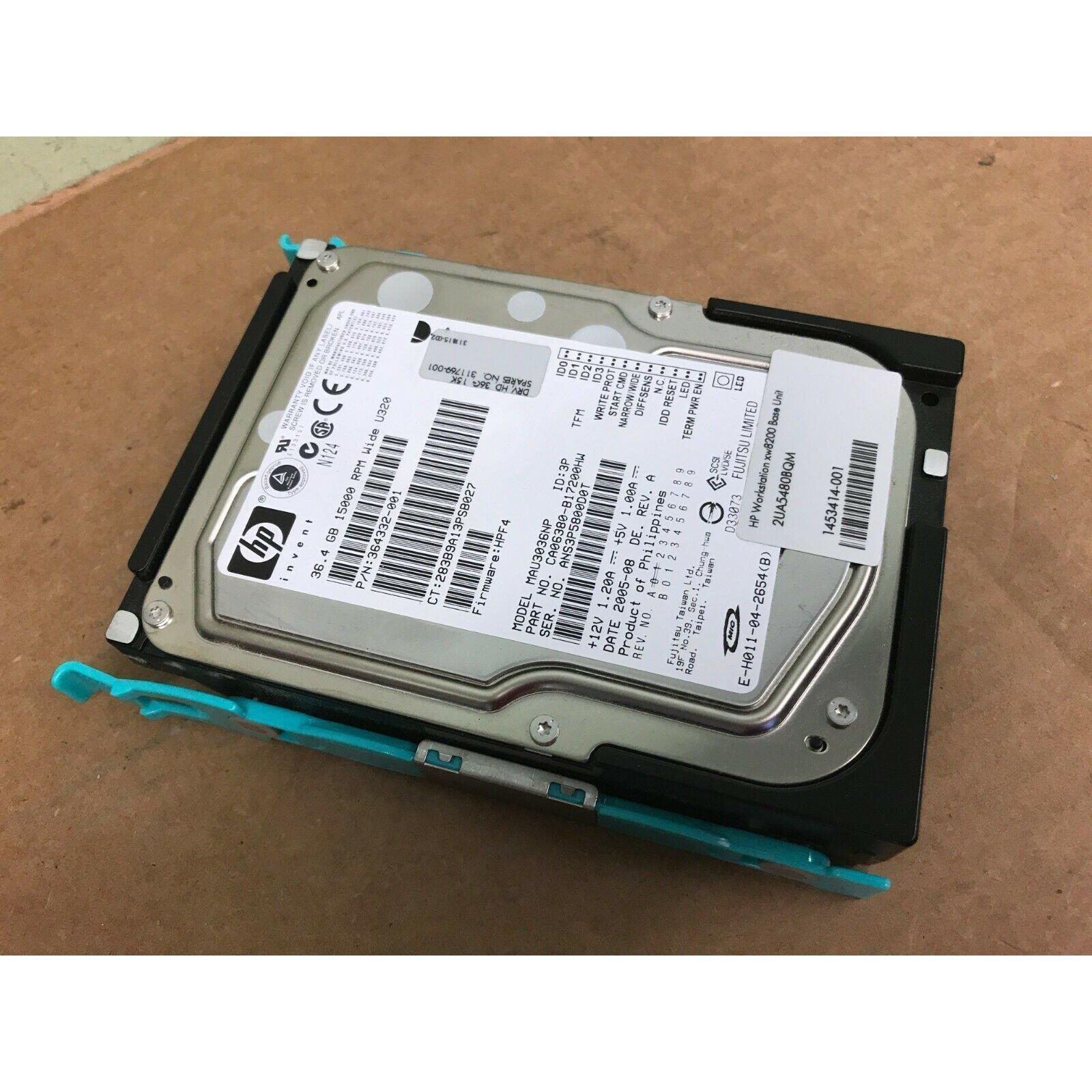 HP 36.4GB  5000RPM wide U320 SCSI 68 PIN HDD MAU3036NP, 364332-001, 311769-001 - AloinfoUSA