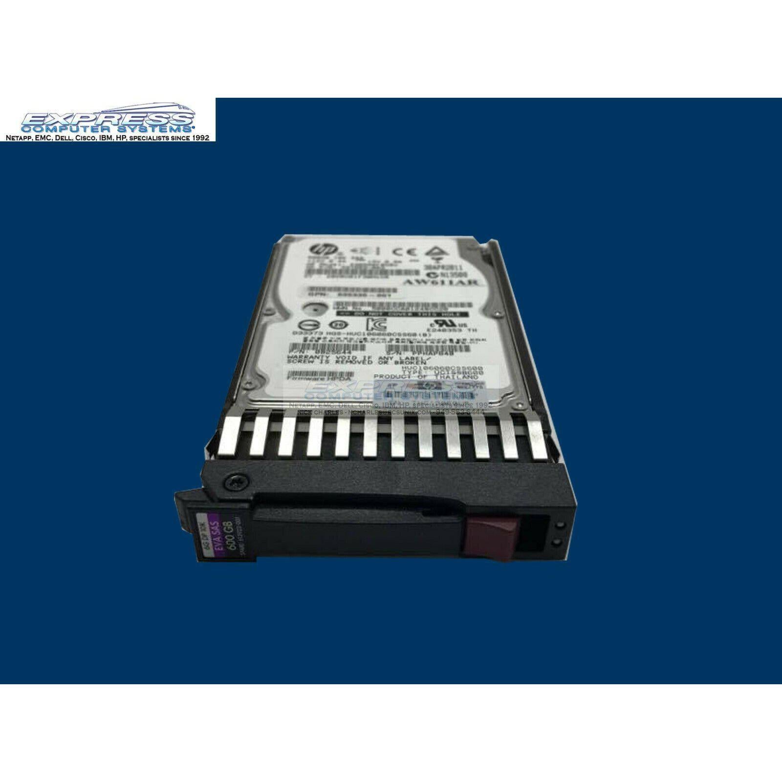 HP 600GB 6G 10K 2.5" SAS 613922-001 AW611A AW611B 597609-003 635335-001 - AloinfoUSA