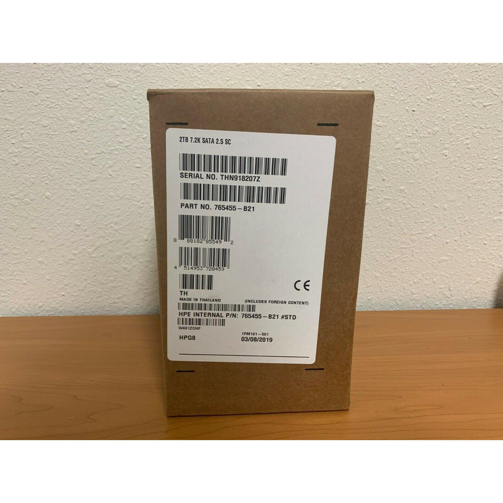 HP 765455-B21 765869-001 2TB 7.2K RPM 6G 2.5" SATA MDL HDD Disco - AloinfoUSA