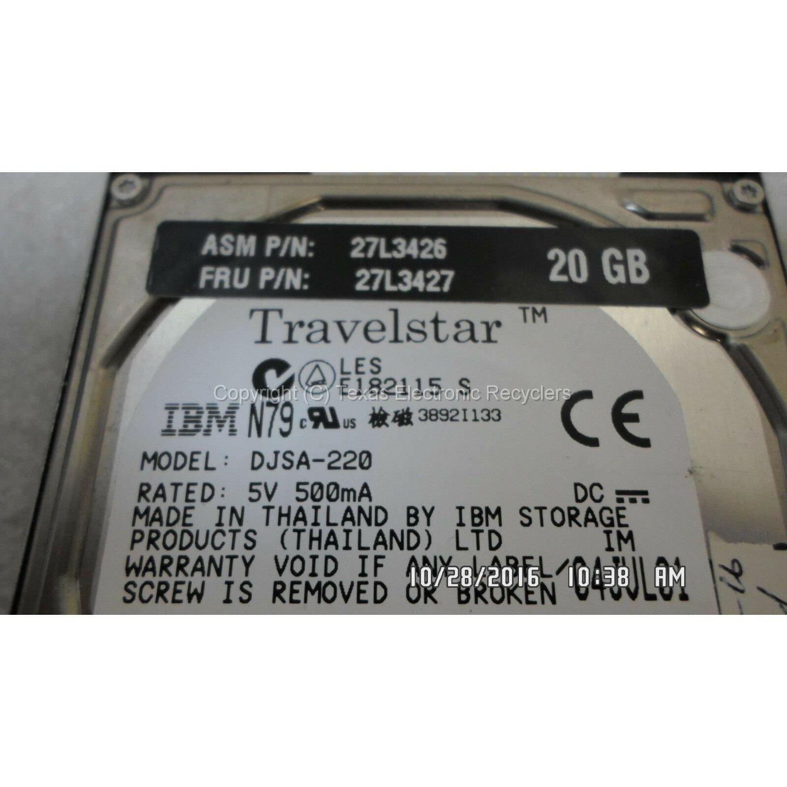 IBM 22L0089 07N6017 DJSA-220 20GB IDE Hard Drive  5705965534892 - AloinfoUSA