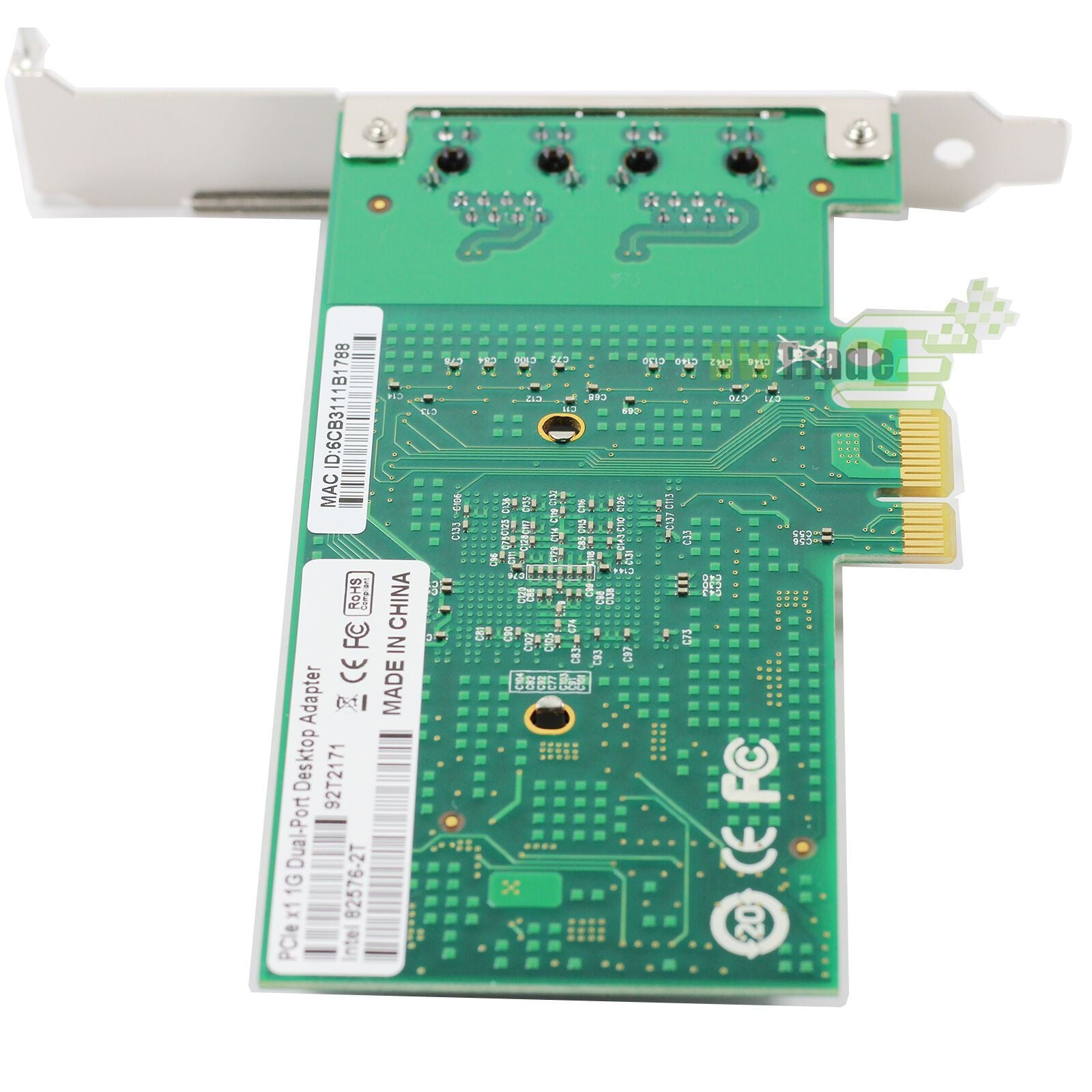 Intel 82576EB RJ45 Dual Port PCI-E X1 1Gbps Gigabit Server Adapter ROS Vmare - AloinfoUSA