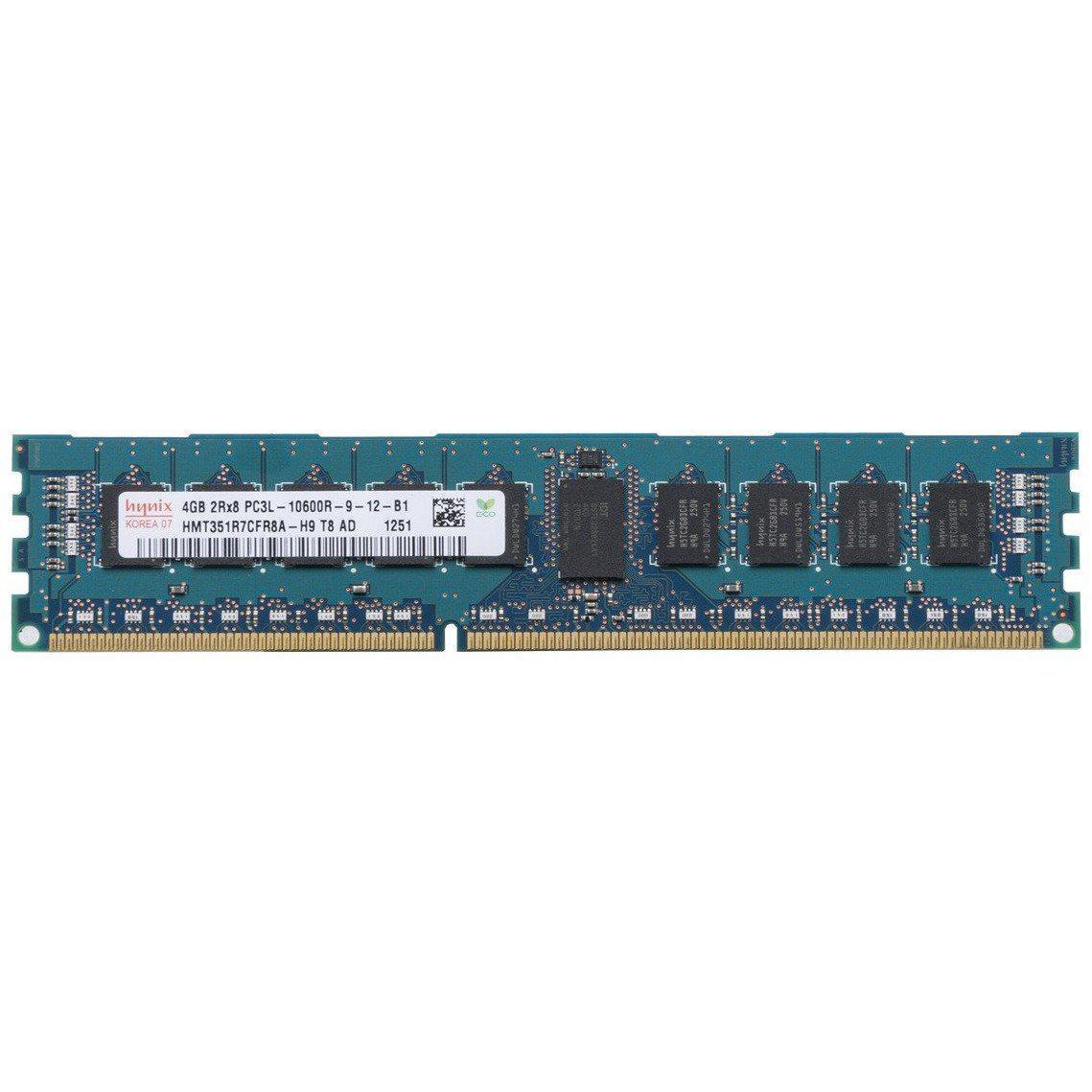 Memoria 4GB (2Rx8) DDR3 1333MHz 240-Pin ECC RDIMM PC3L-10600R para HMT351R7CFR8A-H9 - AloinfoUSA