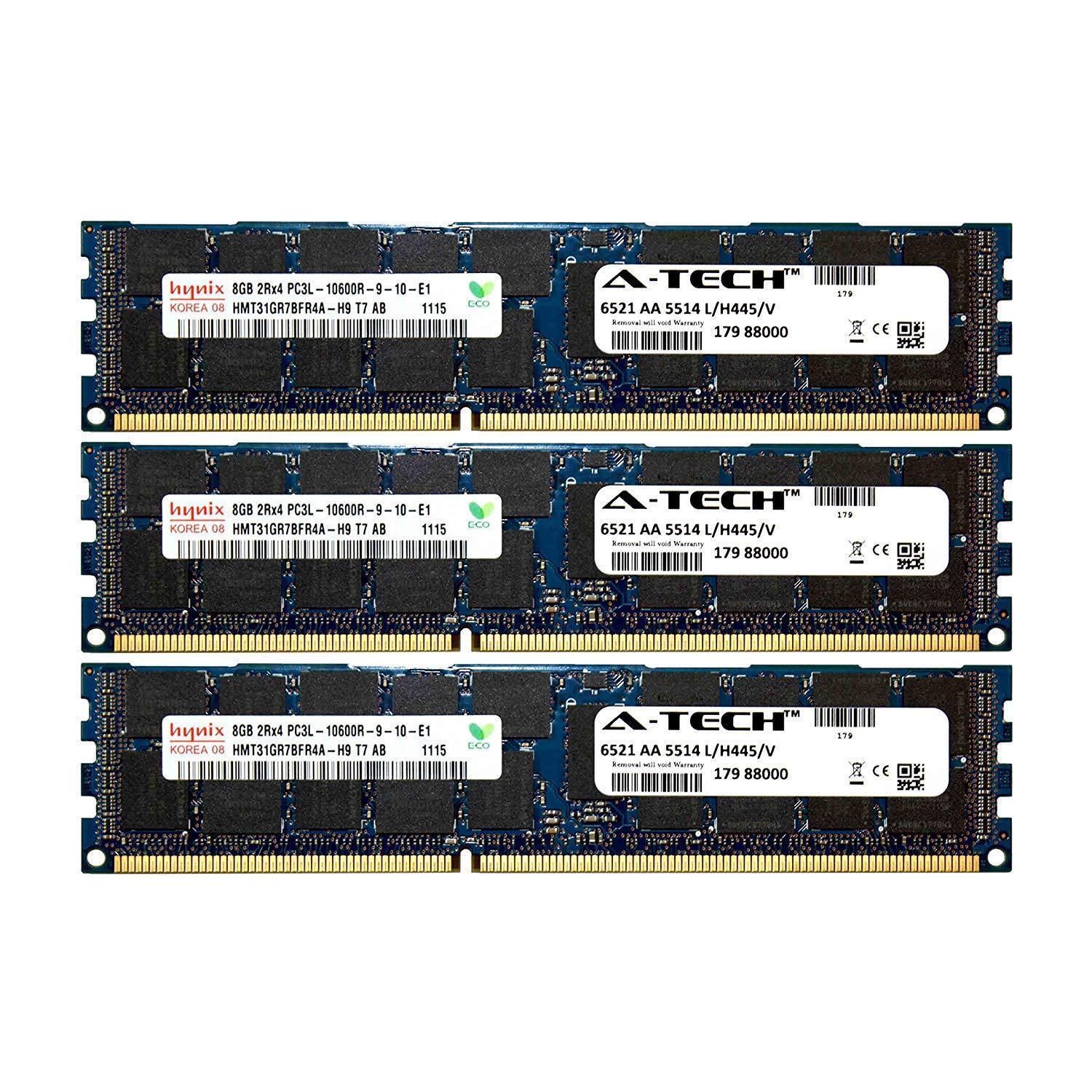Memoria A-Tech Hynix 8GB Module PC3-10600 1.35V For Dell PowerEdge R820 A2626093 R910 T410 R415 A2862069 M610 R510 R710 A2862074 T610 T710 A3721482 C1100 C2100 C6145 C6100 C6105 R320 C6220 Memory RAM-FoxTI
