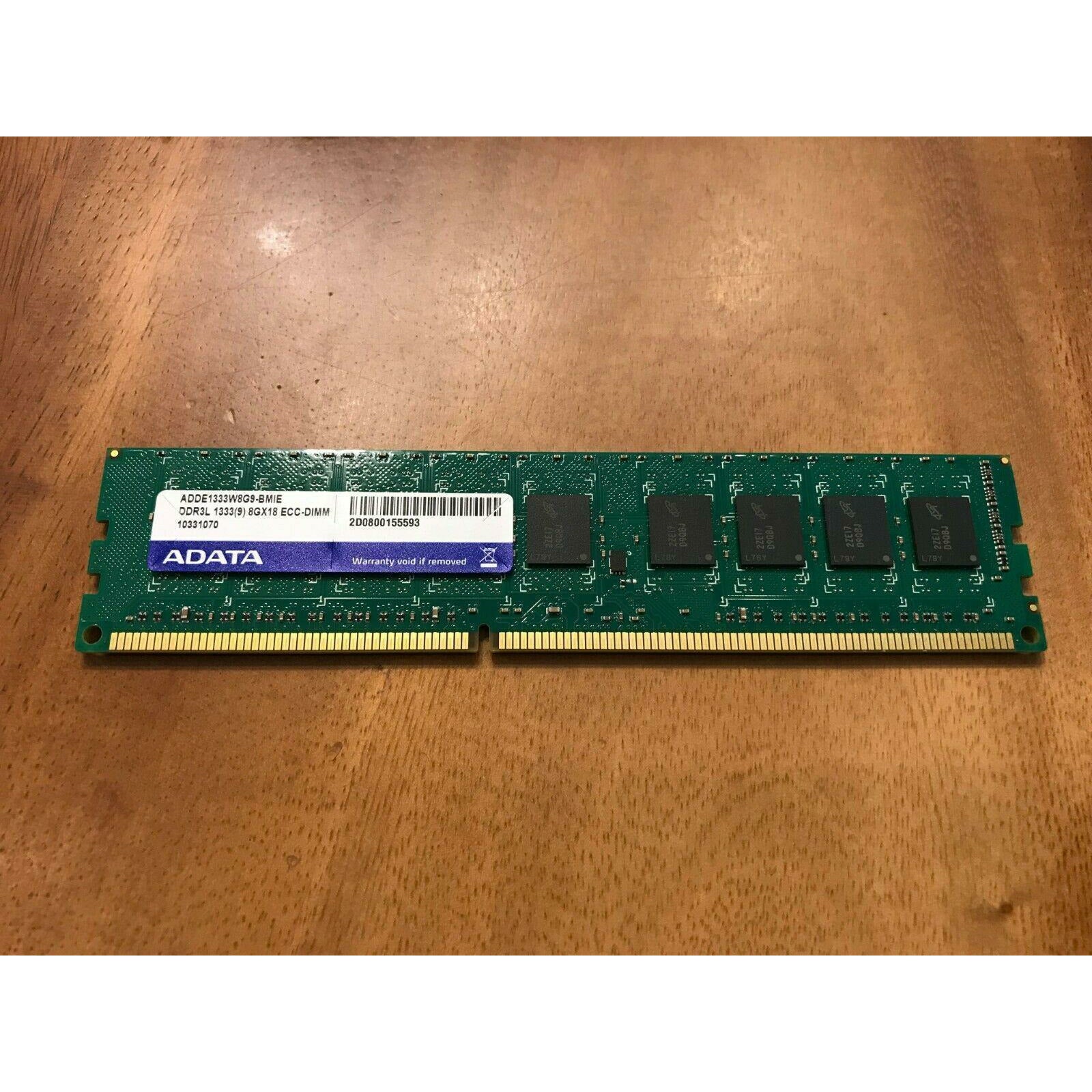 Memoria DIMM 8GB DDR3 PC3-10600E 1333MHz 240-Pin ECC 2Rx8 CL9 ADDE1333W8G9-BMIE - AloinfoUSA