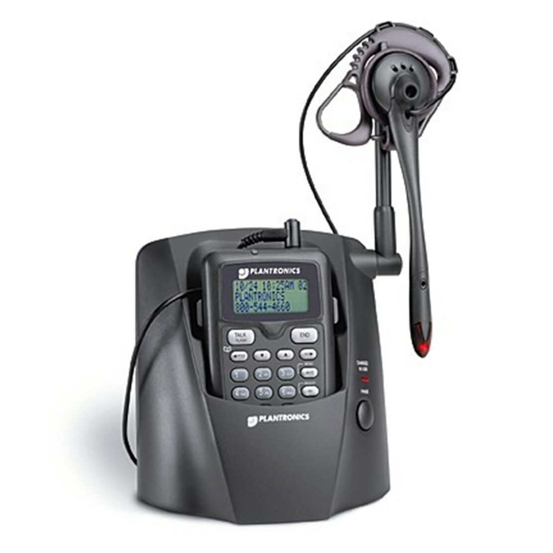 Plantronics CT12  2.4 GHz Cordless Headset Telephone w/ Caller ID - AloinfoUSA