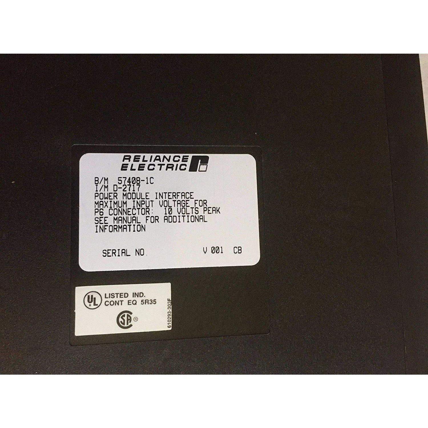 RELIANCE ELECTRIC 57408-1,B/M 57408-1C POWER MODULE INTERFACE I/M D-2717 - AloinfoUSA