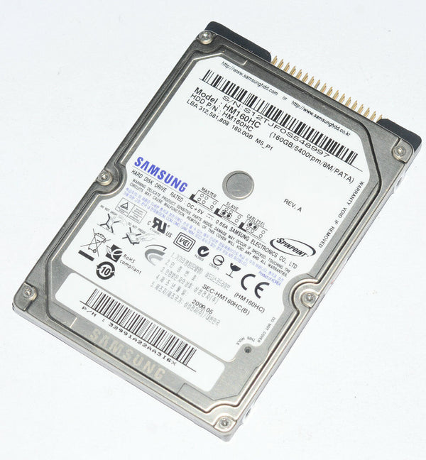 SAMSUNG 160GB HM160HC 5400RPM IDE PATA 2.5" Hard Drive FOR Laptop Computer 683728122928 HD - AloTechInfoUSA