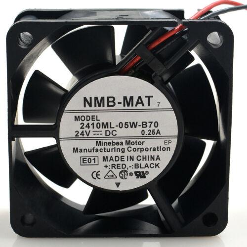 Cooler 2410ML-05W-B70 6025 6CM 24V 0.25A two-wire double ball cooling fan - MFerraz Tecnologia