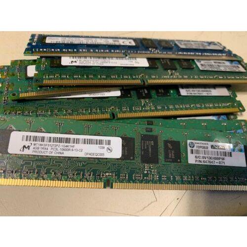 HP 4GB DDR3 PC3L-10600R DIMM ECC REG 1333MHz Server 647647-071 9995433-021 23071441930 Memoria - MFerraz Tecnologia